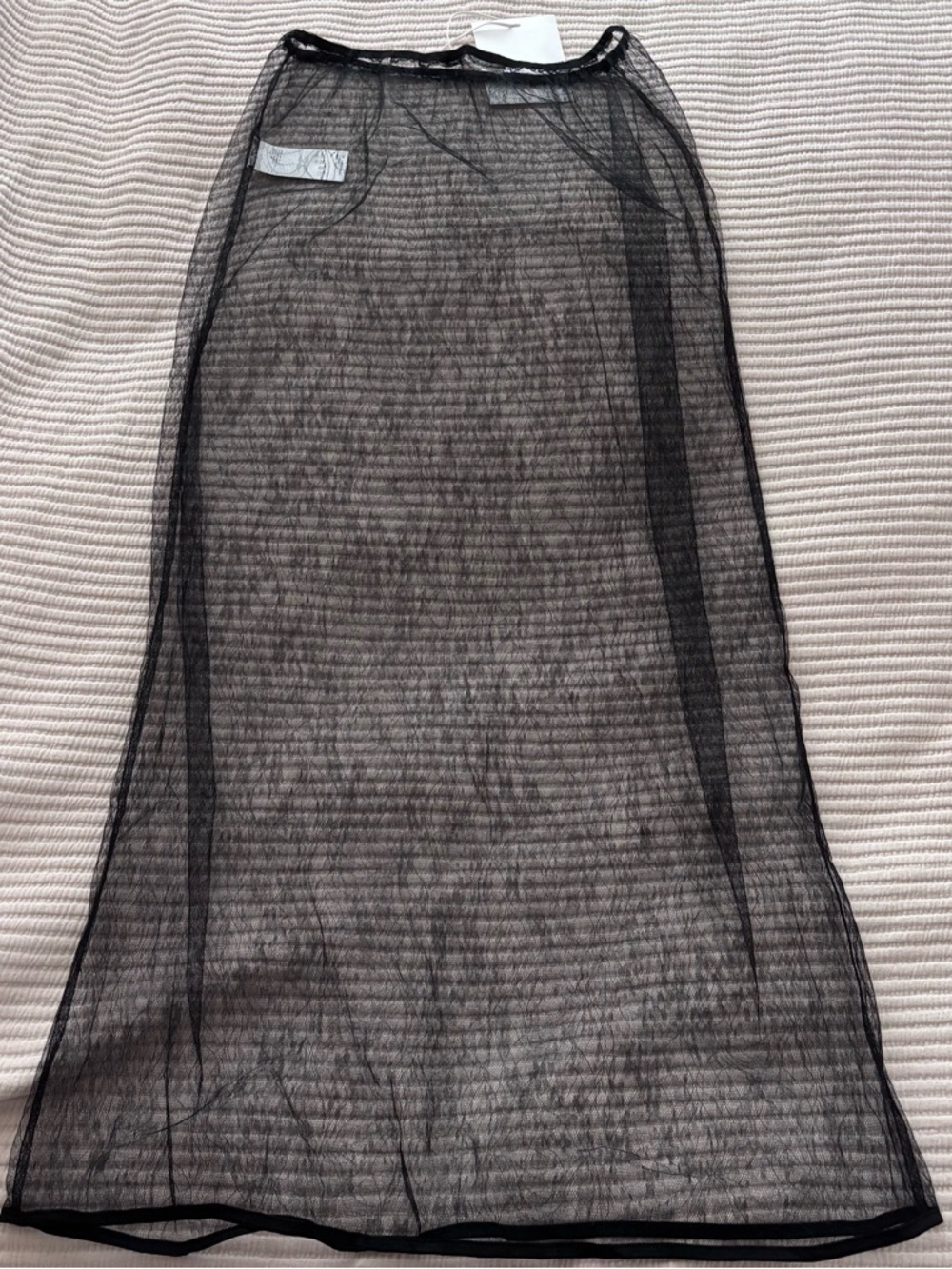 Amomento Sheer Black Lace Maxi Skirt NWT size 0 (fits S/M) - Picture 4 of 4